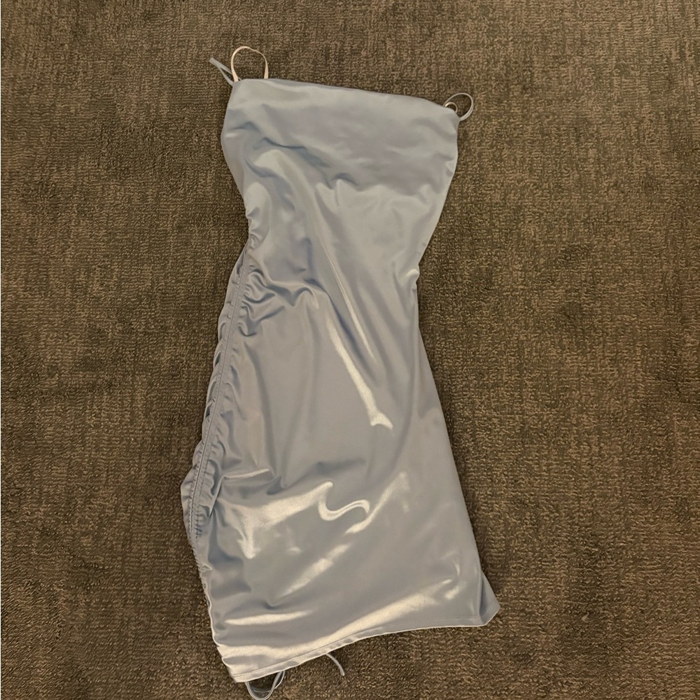 Windsor Light Blue Satin Mini Dress - only worn once!!